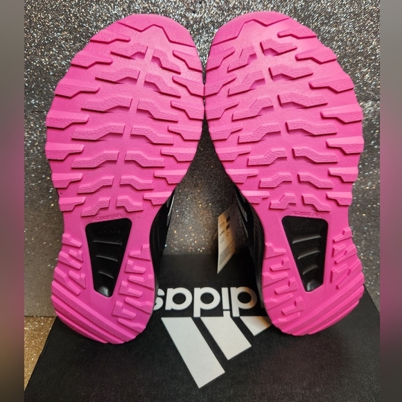 **NWT/NIB**Adidas RunFalcon 2.0 TR Women's 8.5 Black and Hot Pink Retail $69 - Picture 5 of 7